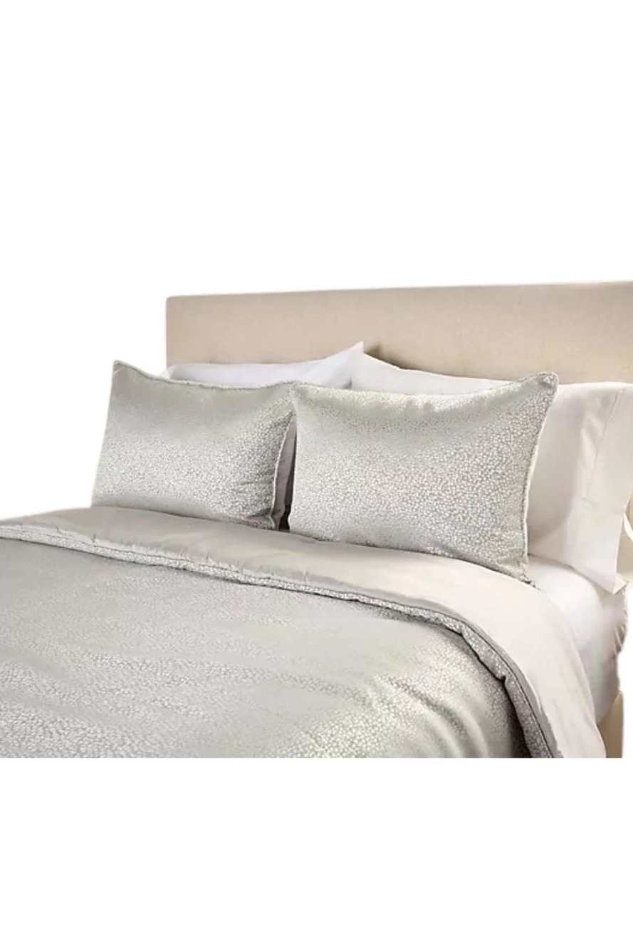 Northern Nights Signature Shiny Jacquard Comforter Set Silver